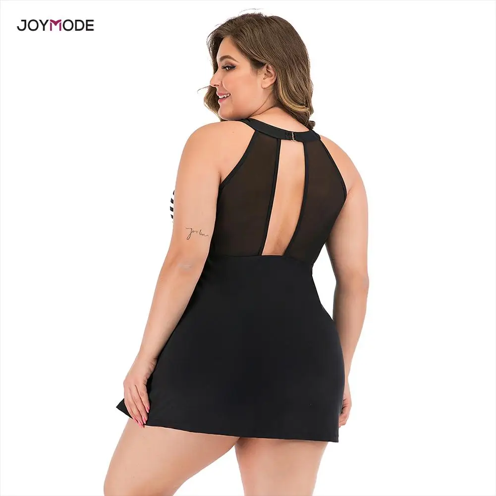 Женское платье для плавания JOYMODE большого размера сетчатый купальник в стиле