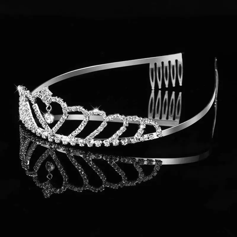 Свадебные тиары с кристаллами и искусственными цветами для девочек подружек