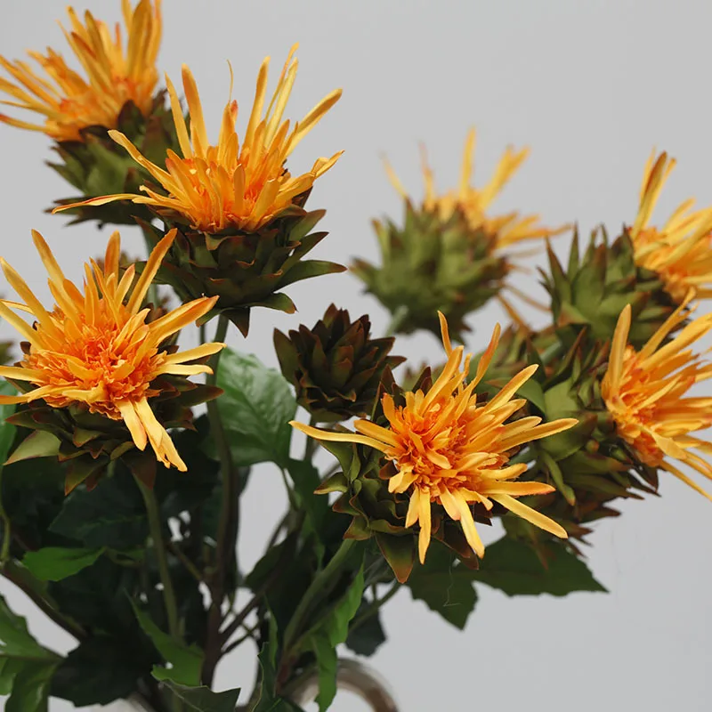 

Neptune Flower Bouquet Silk Lifelike Fake Flower Party Festival Supplies Oil Painting Sense Home Furnishing Hotel Decoration