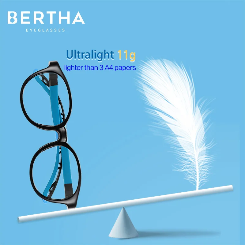 Детские очки по рецепту BERTHA компьютерные с защитой от сисветильник