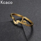 Мусульманское кольцо Kcaco на заказ, арабское регулируемое кольцо из нержавеющей стали, свадебные украшения, подарки