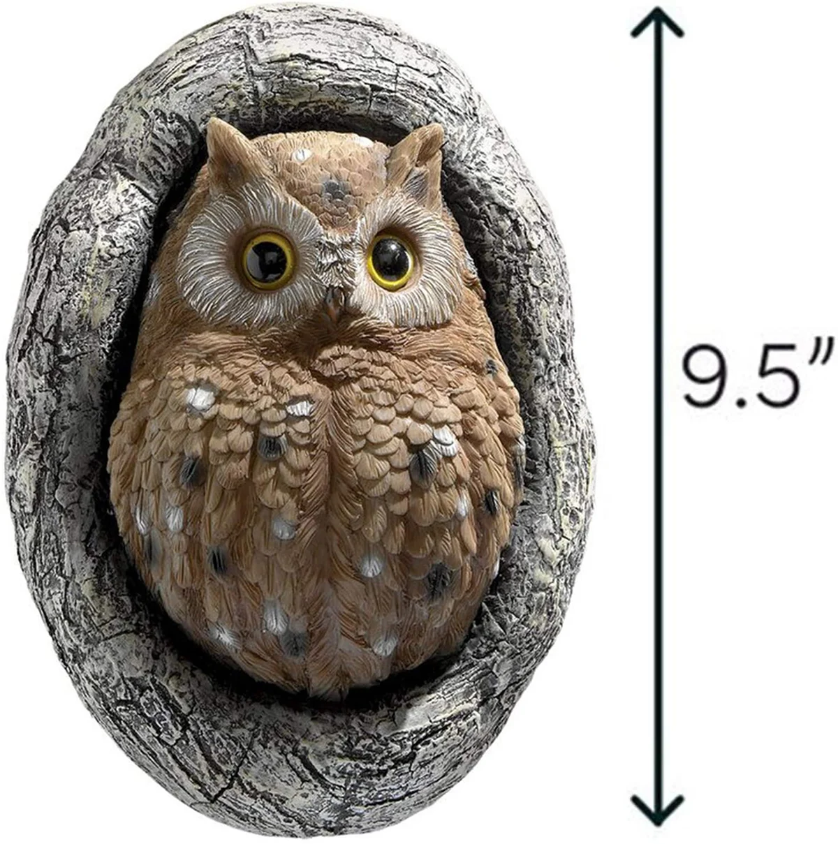 

1pcs Garden Owl Decoration Resin Decoration Tree Statue Garden Courtyard Simulation Crafts Owl Pendant Tree Home Decoration