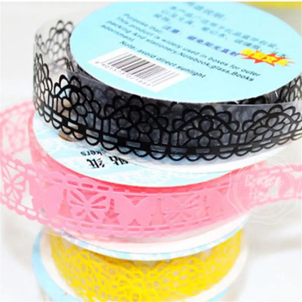 NEW 1X Lace Sticky Paper SELF Adhesive Washi Tape Sticker Masking Decorative DIY | Канцтовары для офиса и дома