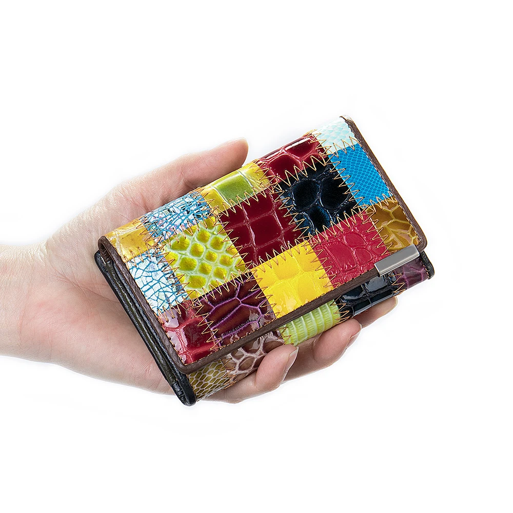 Кошелек TRIPAR женский из натуральной кожи Маленький модный бумажник для женщин 517A |