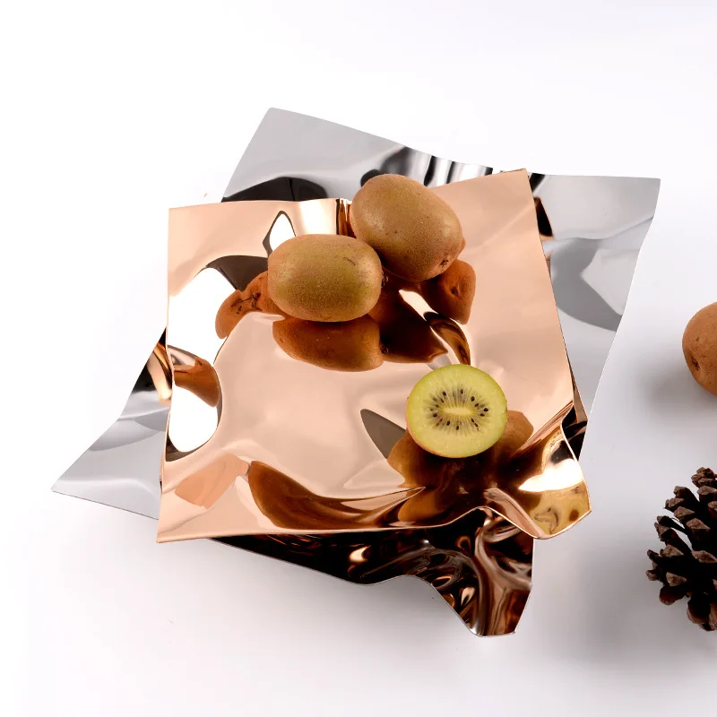 304 нержавеющая сталь волна кухонные фруктовые тарелки столовая посуда блюдо для закусок Печенье Десерт сухой контейнер для еды Органайзер ...