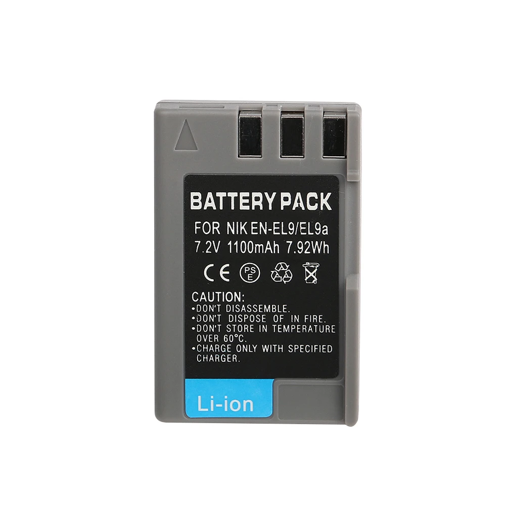 Оригинальный аккумулятор для цифровой камеры 2 шт./лот 2000 мА/ч Nikon D40 D60 D40X D5000 D300