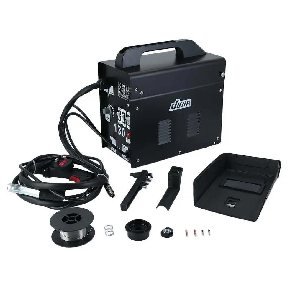 (Из Испании) Mig 130 портативный сварочный аппарат без газового флюса проволока 230 В