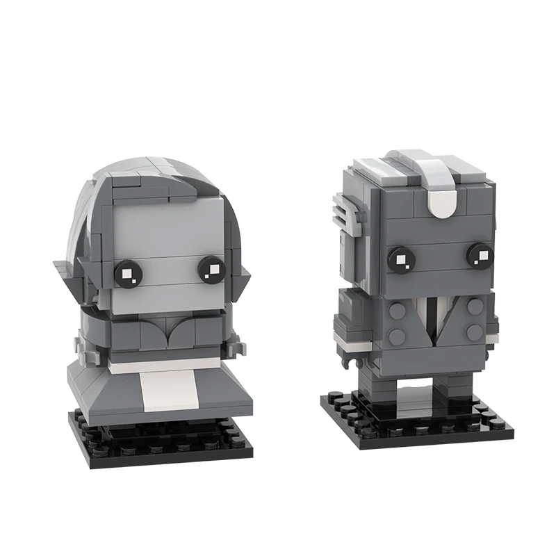 

MOC Mover Mini Super Square Head Figures Hero Building Block Bricks Sets Model DIY City Toys For Children Kids Birthday Gift