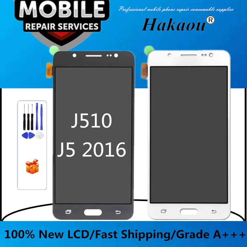 TFT/Oled дисплей для Pantalla Samsung J5 2016 J510FN J510F J510G LCD сенсорный экран дигитайзер сборка