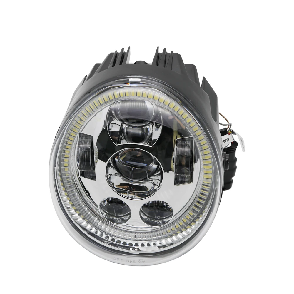 DOT E9 мотоциклетная алюминиевая черная Хромированная фара для V стержня VROD VRSCA VRSC