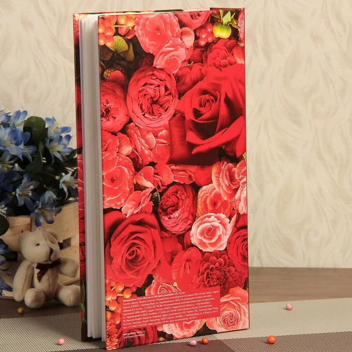 Фотоальбом на 300 фото 10х15 см &quotМои лучшие фото. Миллион алых цветов&quot 33 5х17 5 2563153 |