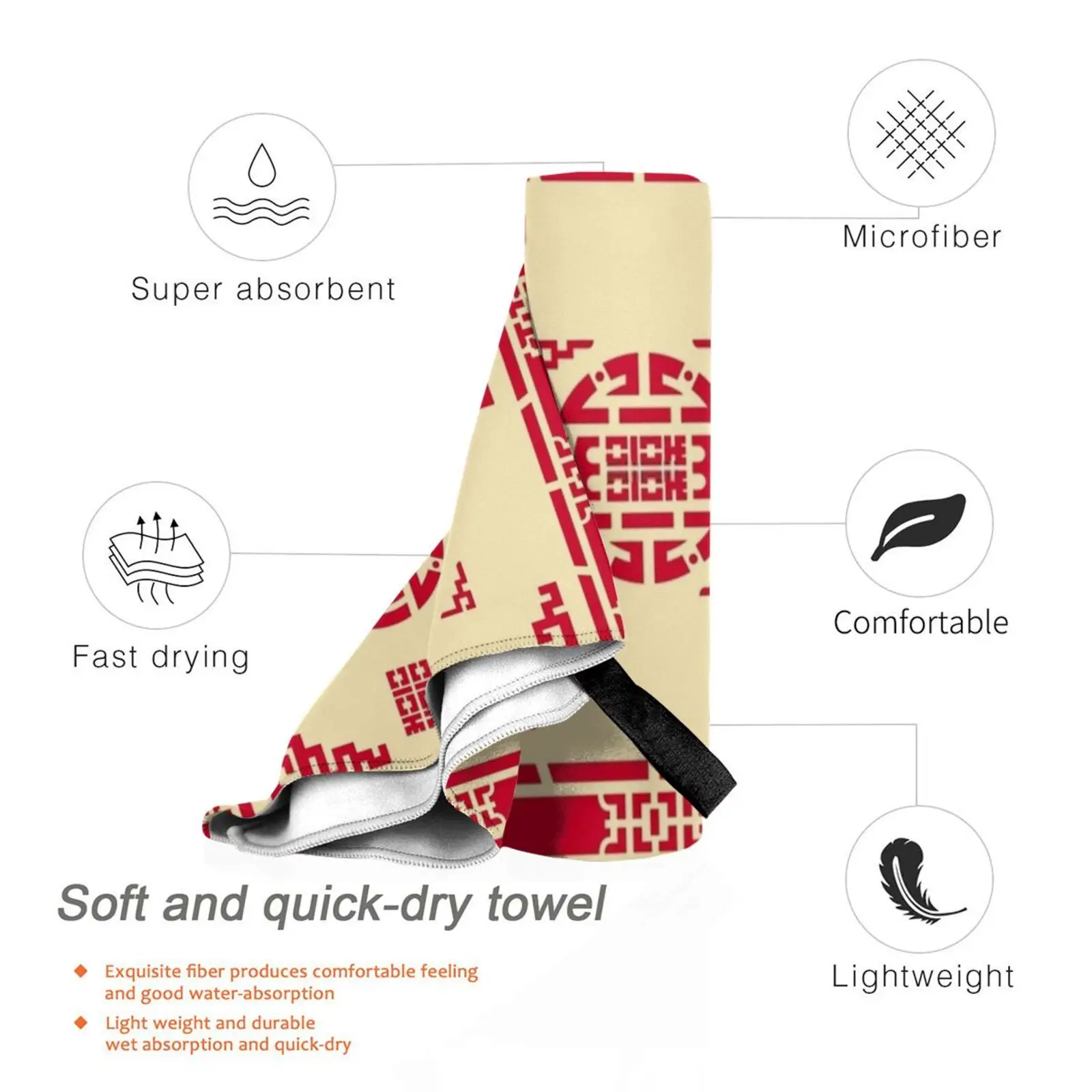 Вьетнамский коврик с узором быстросохнущее полотенце портативные чехлы