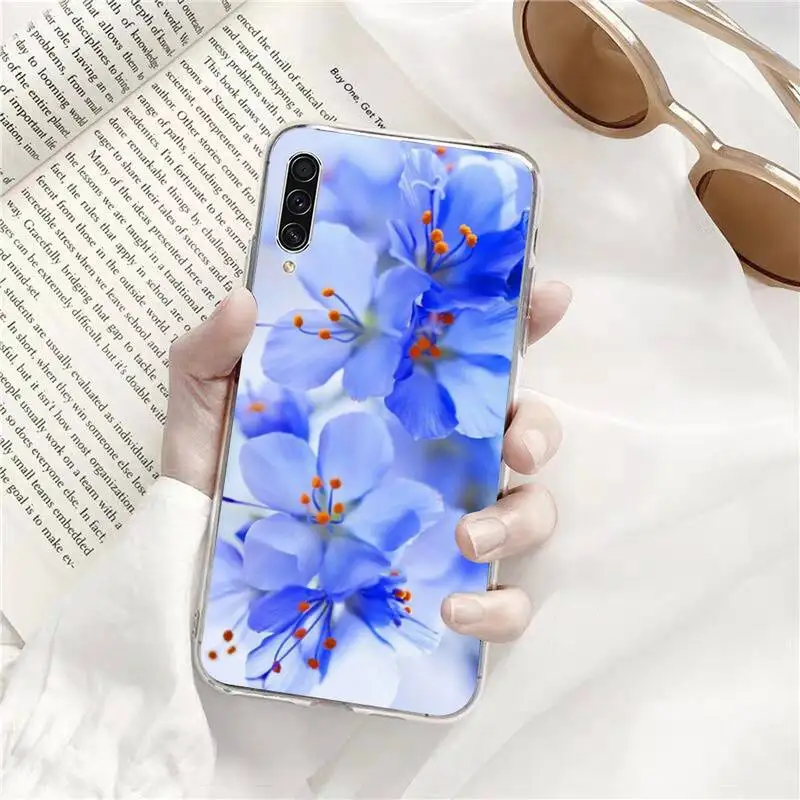

Orchid Flowers Phone Case Transparent for Samsung s9 s10 s20 Huawei honor P20 P30 P40 xiaomi note mi 8 9 pro lite plus