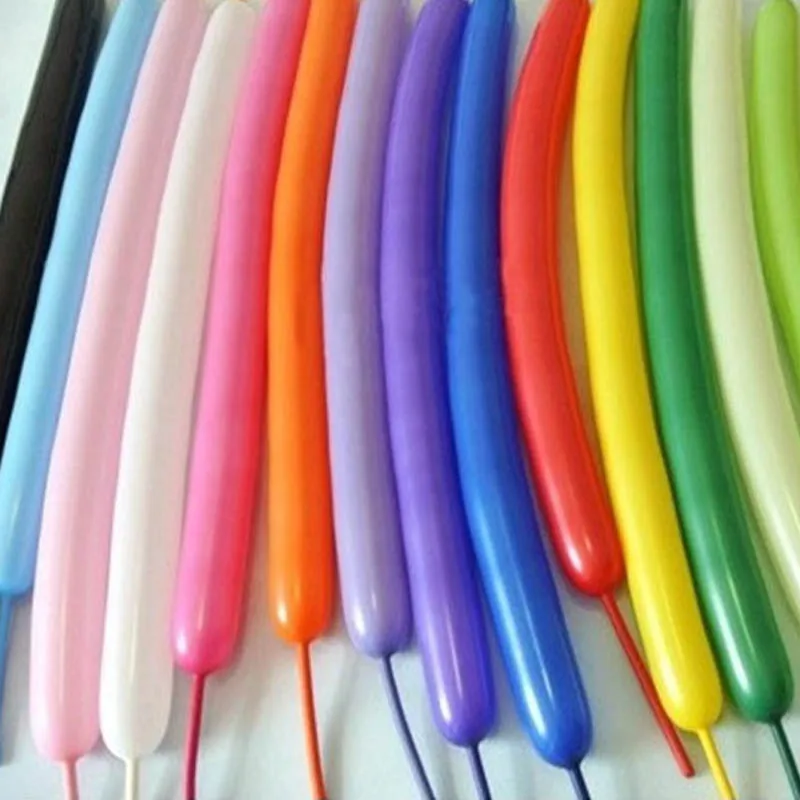 

100Pcs Magic Air Balloon Wedding Party Decoration Mixed Color Kids Toys Latex Twist Long Balloons Birthday Party Supplies