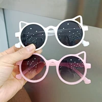 fashion retro round cat eye kids sunglasses boys girls sun glasses vintage chirldren sunglasses baby shades uv driver goggles