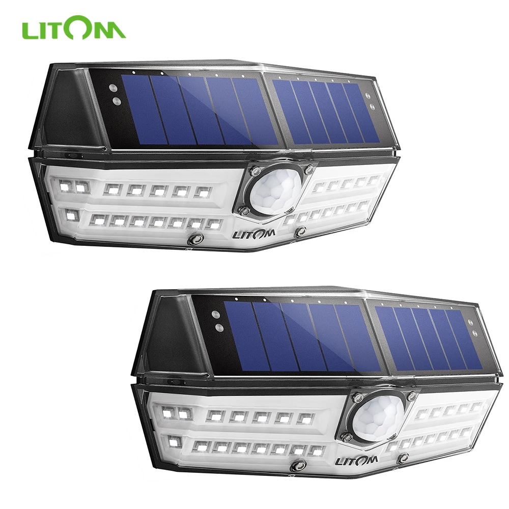 2 шт яркий 30 LED Солнечный свет LITOM CD138 настенный светильник 120 широкоугольный