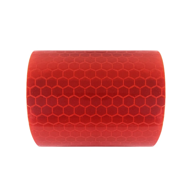 Honeycomb red Самоклеющиеся 5 см* 3 м Предупреждение ющие о безопасности, светоотражающие наклейки, отражатели, антистатические, для автомобиля, наружные виниловые материалы - Цвет: Honeycomb red