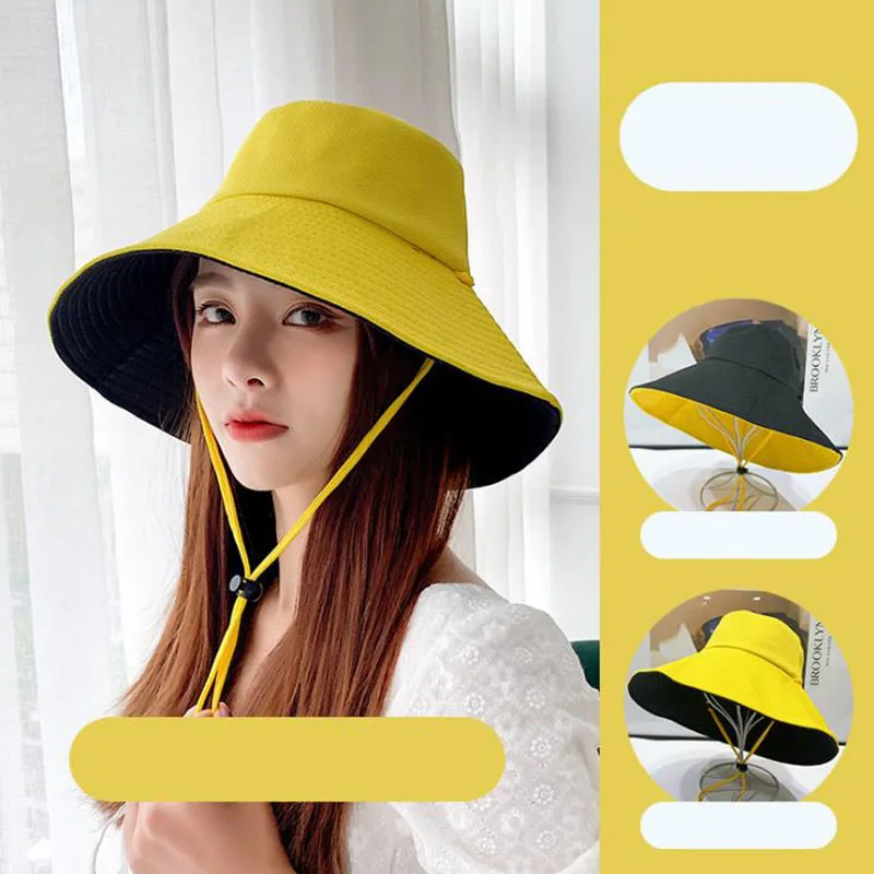 Кепки солнцезащитные унисекс женские летние двухсторонние Панамы однотонные