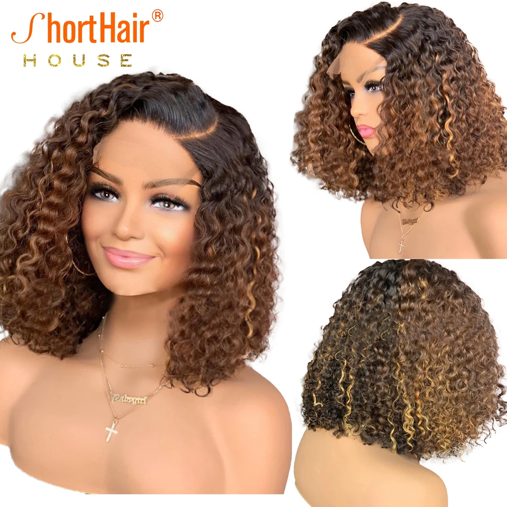 Парик 1b 30 27 светлый кудрявый парик 4x4 на прозрачной сетке парики из человеческих