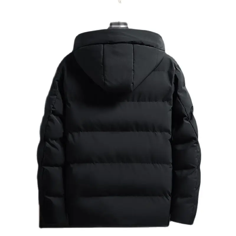 Warm Men Parka Jackets Winter Coat Men's Warm Parkas Streetwear Cotton Coats Slim Male Jackets Solid Windproof Padded Coat