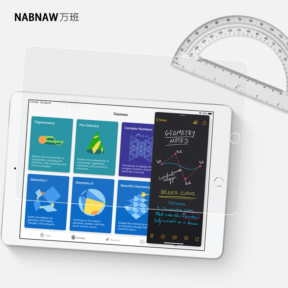 NABNAW закаленное стекло для iPad 10,2 дюймов Mini 5 4 3 2 1 air 10,5 Защита экрана для нового iPad 9,7 iPad Pro 11