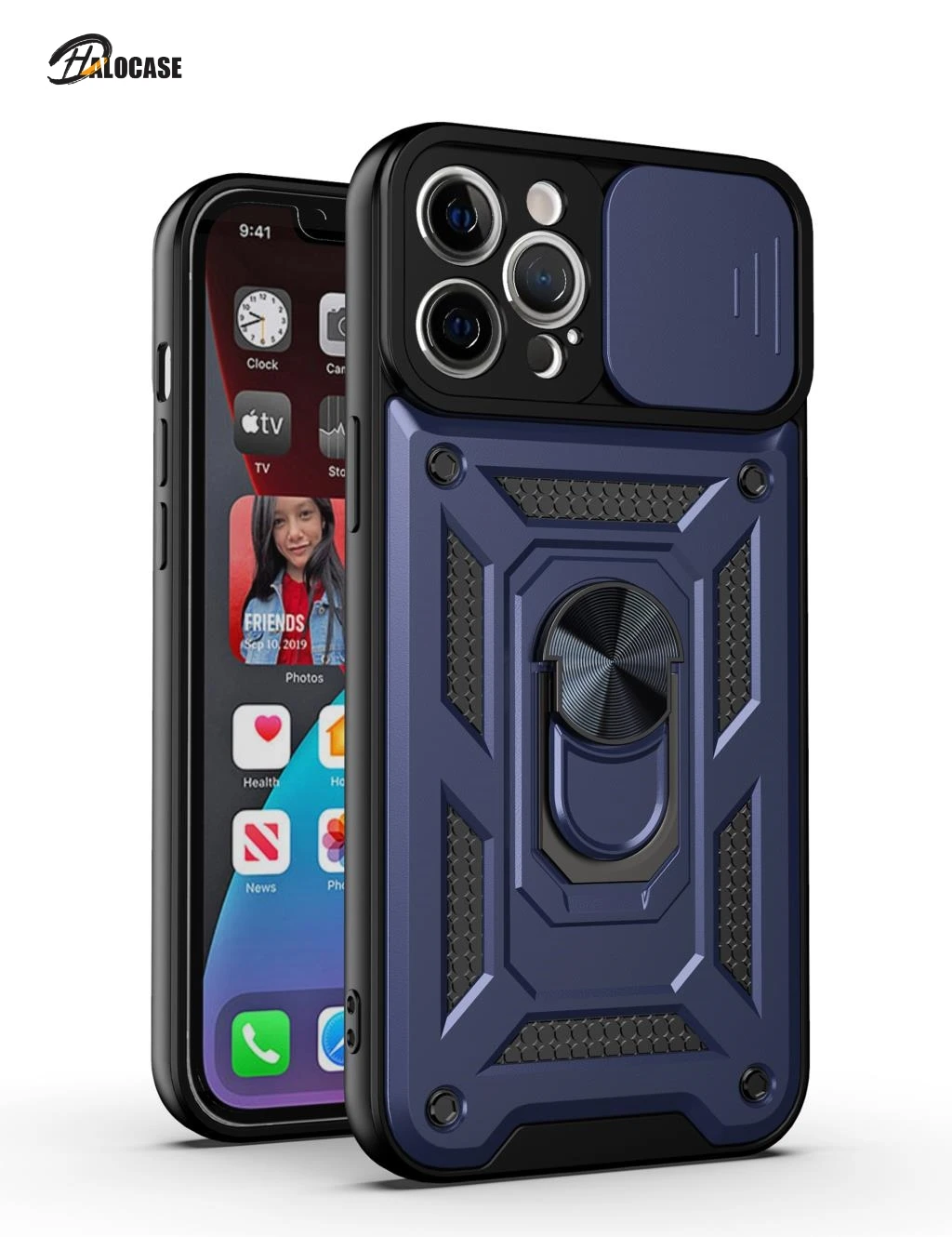 

Slide Armor Shockproof Phone Case For iPhone 13 11 12 Pro Max 12 Mini 7 8 Plus XR X XS Max SE 2020 Soft TPU Back Cover Bumper