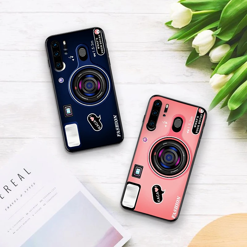 Для huawei P8 P9 P10 Lite Mini P20 P30 Pro камера силиконовый защитный чехол из ТПУ для телефона