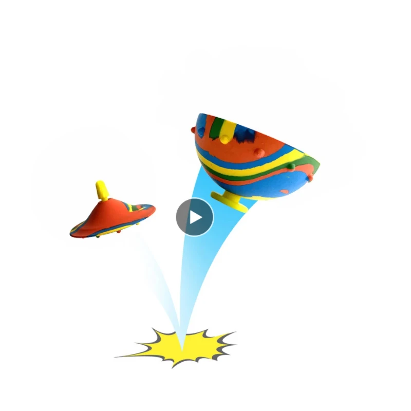 Novel Squishy Fidget Toys Antistress Elastic Toy Camouflage Bounce Bowl Hip Hop Jumping Creativity Outdoor Sports Spinning Top | Игрушки и