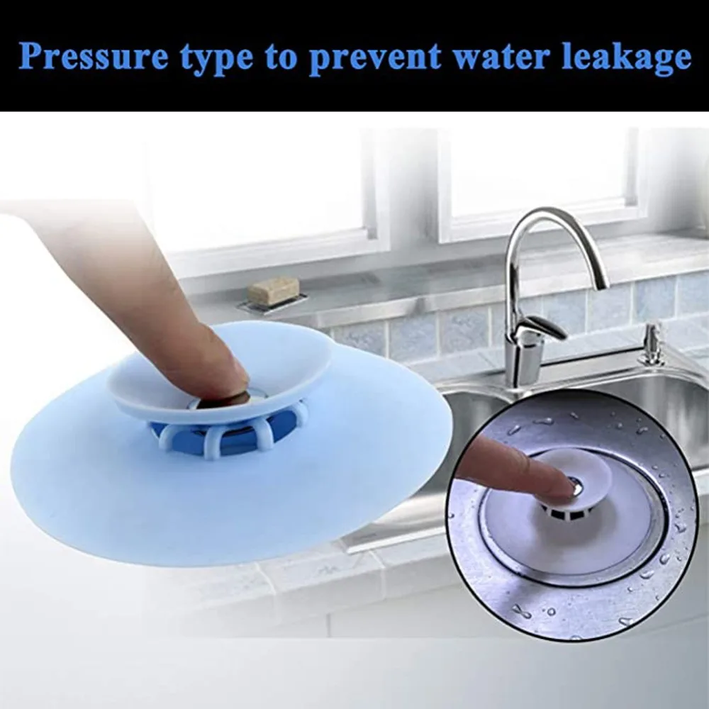 1 шт. силиконовая трапная пробка для волос ванной комнаты кухонного бассейна