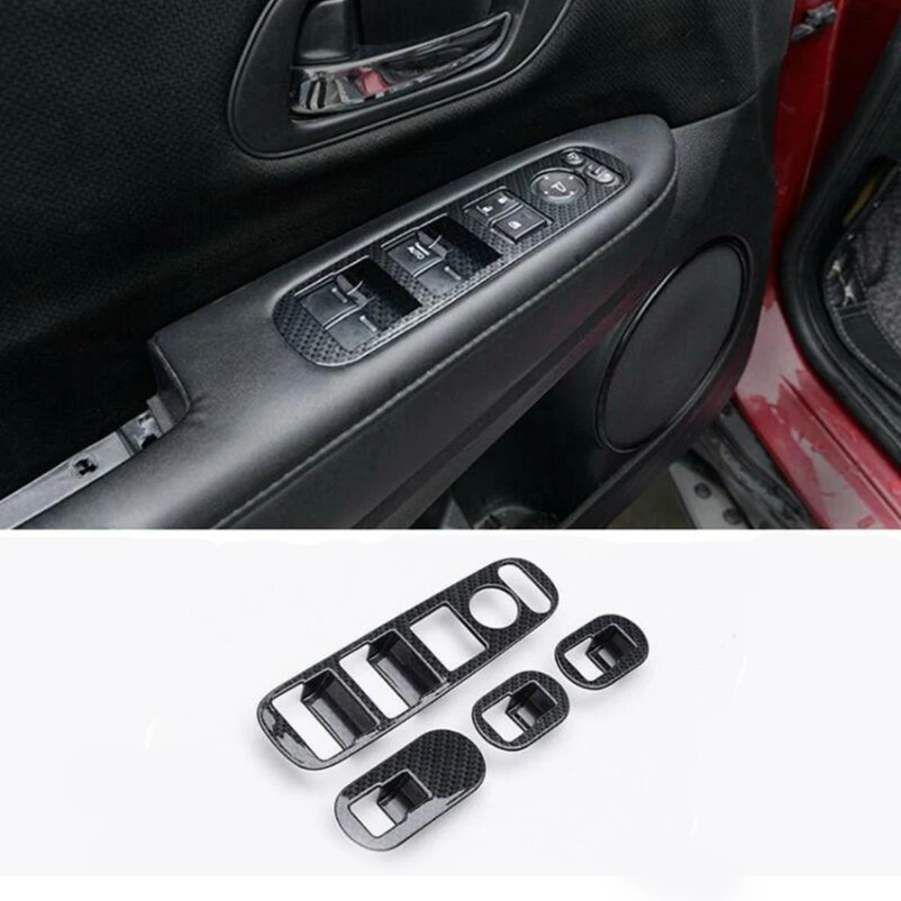 

Car Panel Cover Trim Window Carbon Fiber Look Trim Panel Cover Easy install