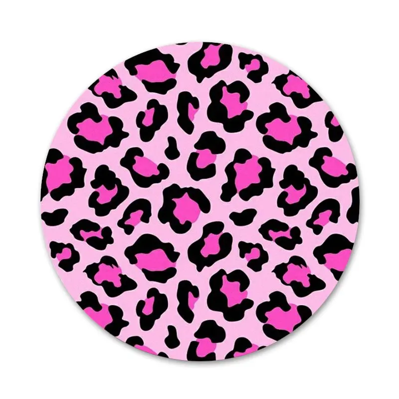 58 мм Красочные значки с леопардовым принтом украшения броши металлические для