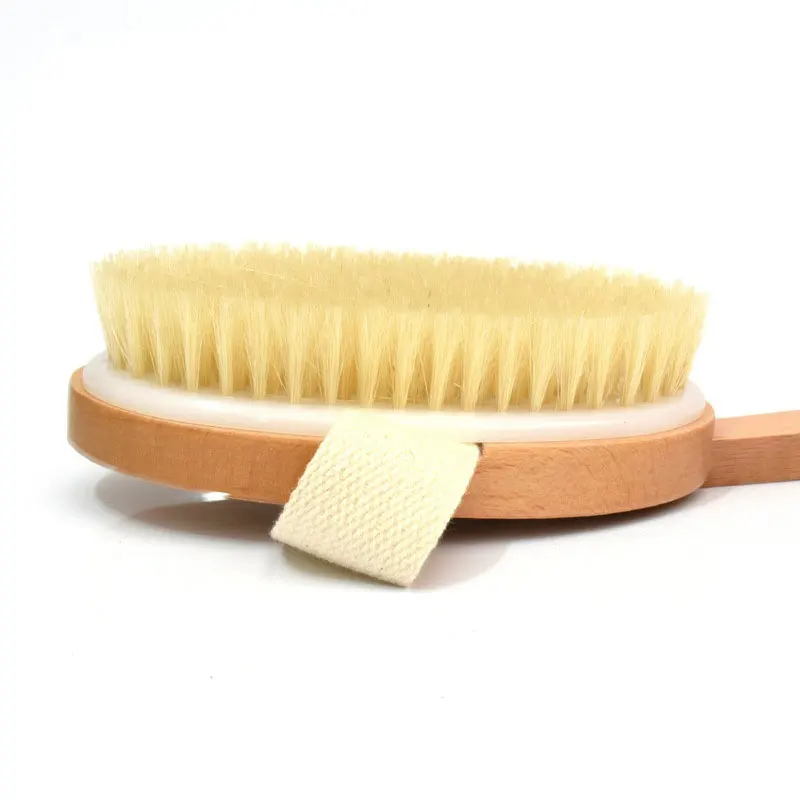 

Natural Long Wooden Bristle Body Brush Massager Bath Shower Back Spa Detachable Scrubber STTX889