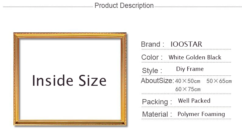 

Factory Outlet Diy outer frame for canvas Numbers oil painting,painting diamond,Unique Combination,Art Picture frame Home Decor