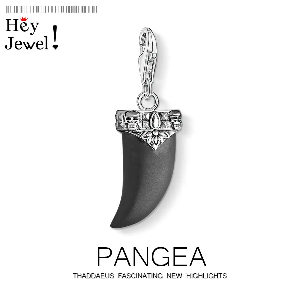 925 стерлингового серебра маори зуб очарование кулон этнические ювелирные