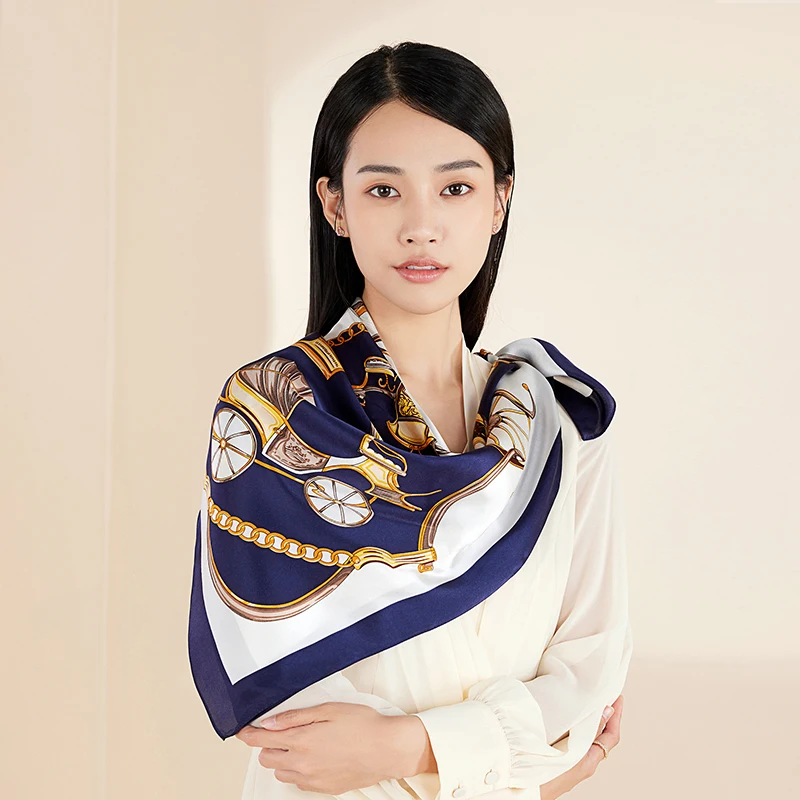 

Natural Silk Women Scarves 100% Real Silk 88*88cm Square Scarf Women's Pure Silk Wraps Shawls Head Scarf Bandana Neckerchief