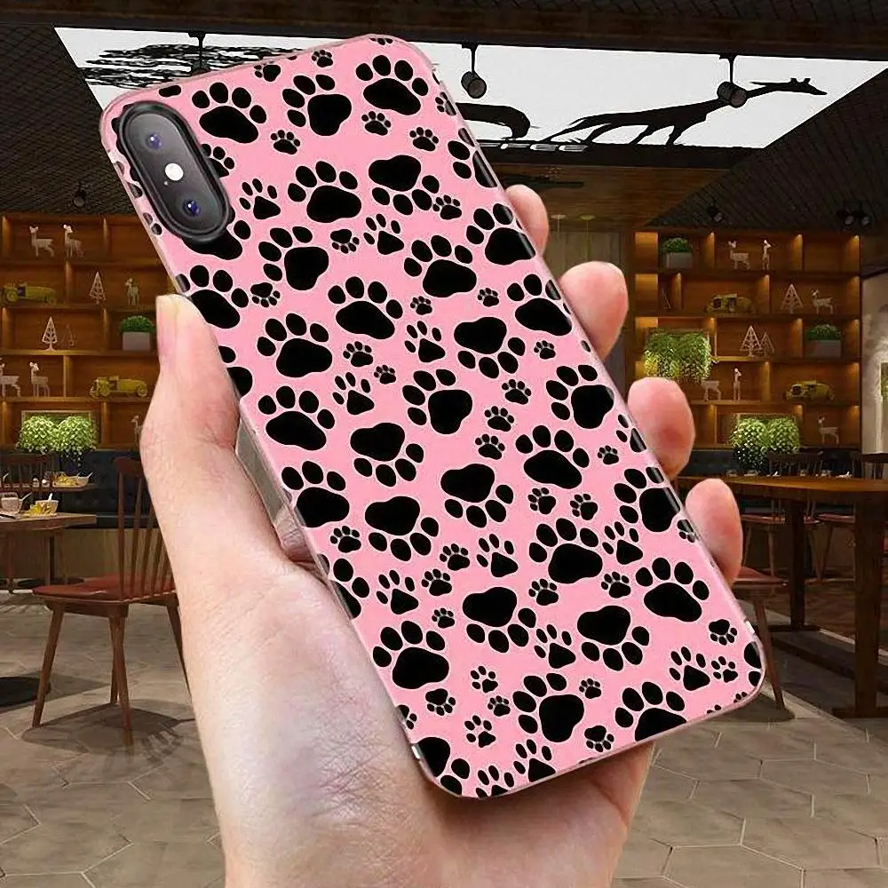 Собачий отпечаток лапы дизайн для Sony Xperia Z Z1 Z2 Z3 Z4 Z5 compact Mini M2 M4 M5 T3 E3 E5 XA XA1 XZ Премиум