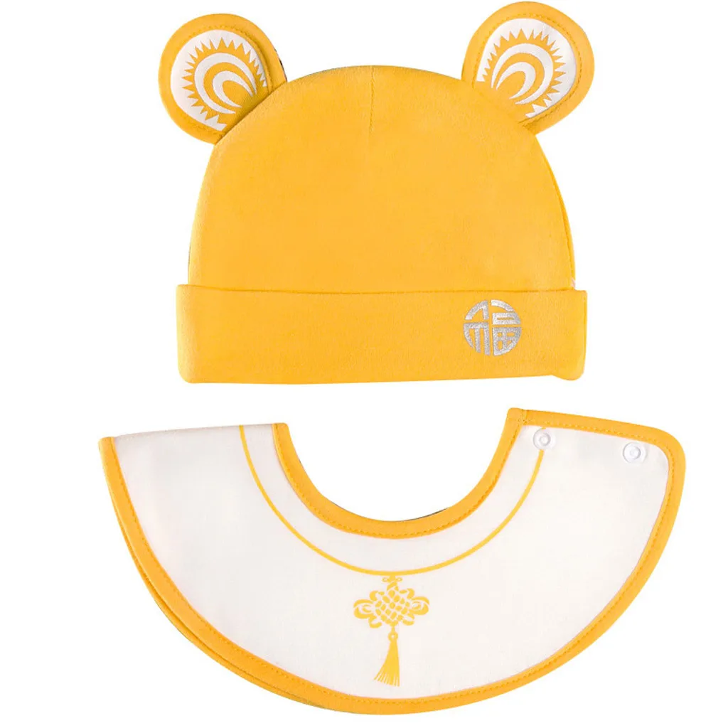 Детский мультяшный медведь с ушками для мальчиков и девочек из 2 предметов милая