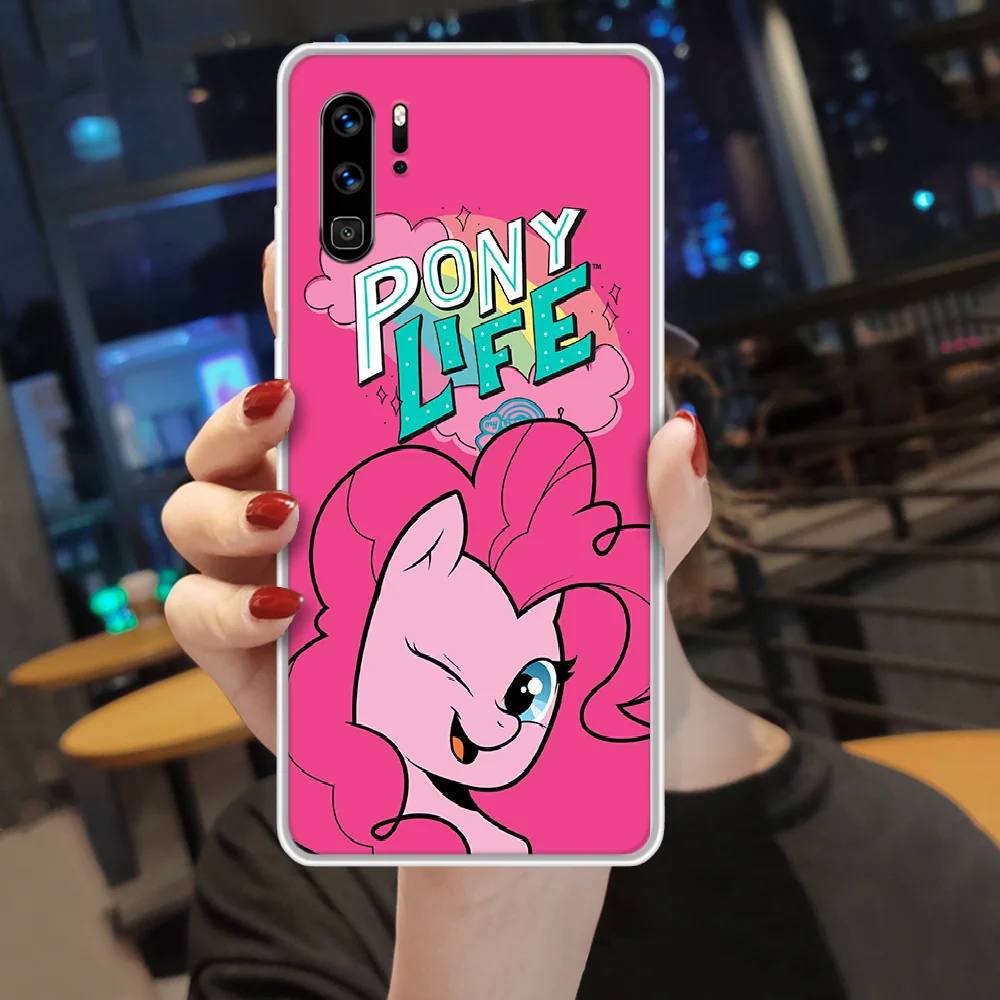 

cute cartoon My Little Pony Phone Case hull For HUAWEI p 8 9 10 20 30 40 smart Lite 2017 19 Pro Z transparent shell tpu hoesjes