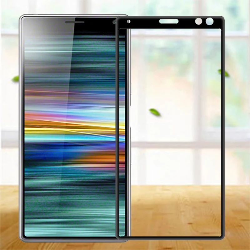 Закаленное стекло для sony Xperia 10 Plus Защитное экрана полное покрытие протектор Xperial