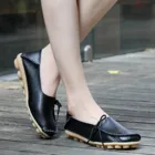 Женские лоферы из мягкой кожи, на плоской подошве, с бантом-бабочкой, без застежки, на резиновой мягкой подошве, 16 цветов, 2021