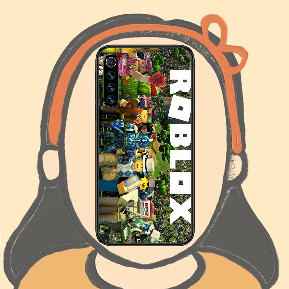 

Game Roblox Newly Phone Case For Xiaomi Redmi Note 7 8 8T 9 9S 4X 7 7A 9A K30 Pro Ultra black Hoesjes 3D Waterproof Silicone