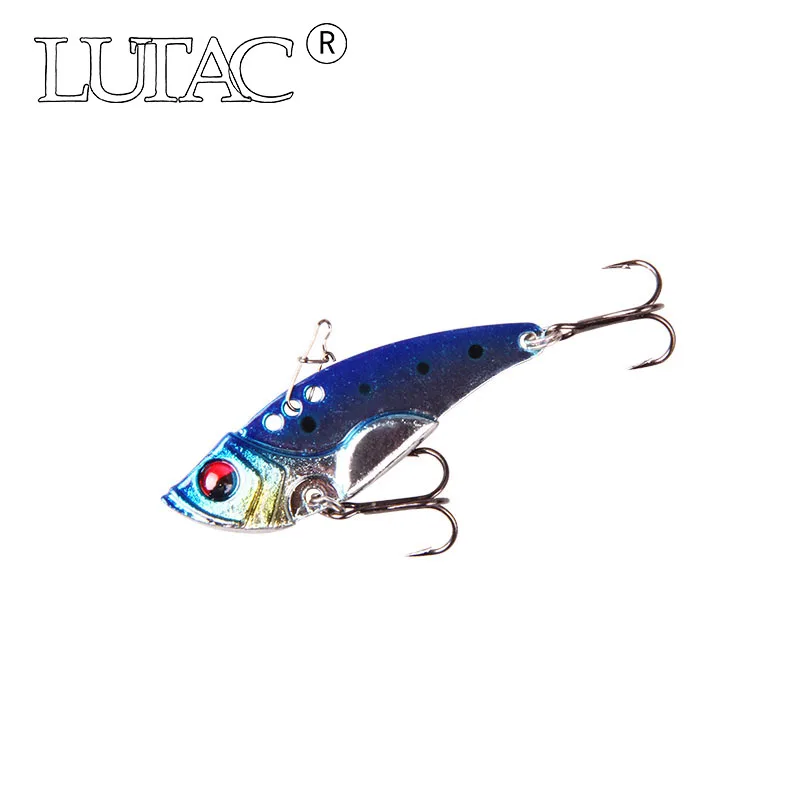 

LUTAC вибрирующий 43 мм 7 г/53 мм 14 г искусственный ВИБ для всей воды тройной искусственный Джеркбейт воблеры металлическая приманка Рыболовная ...