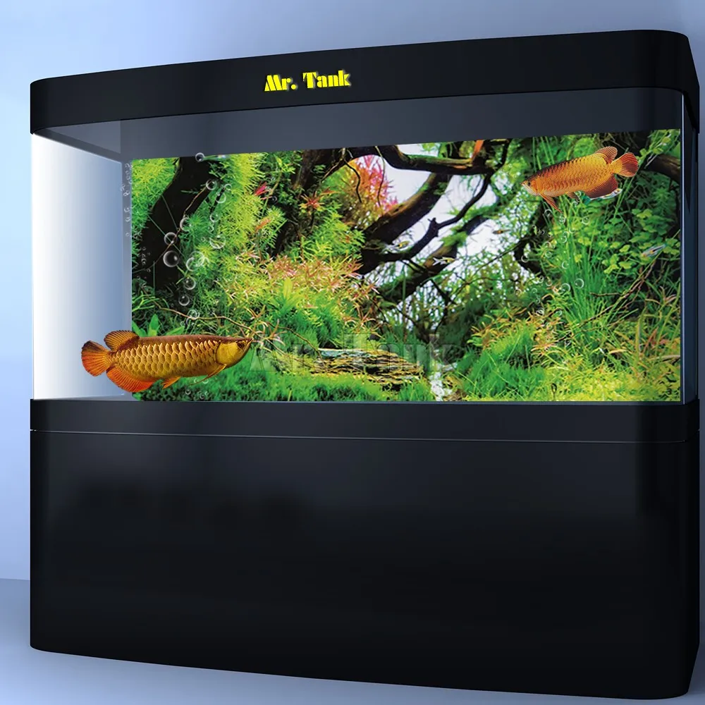 Фон для аквариума Mr.Tank 3d постер с эффектом ПВХ водные растения ветка дерева