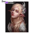 Полноразмерная Алмазная картина из смолы, с портретом девушки, домашнее настенное украшение, хобби и рукоделие, ASF2189