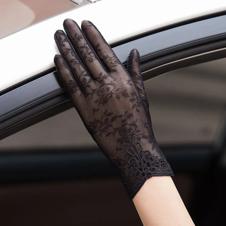 Перчатки женские короткие с защитой от УФ-лучей пикантные модные тонкие