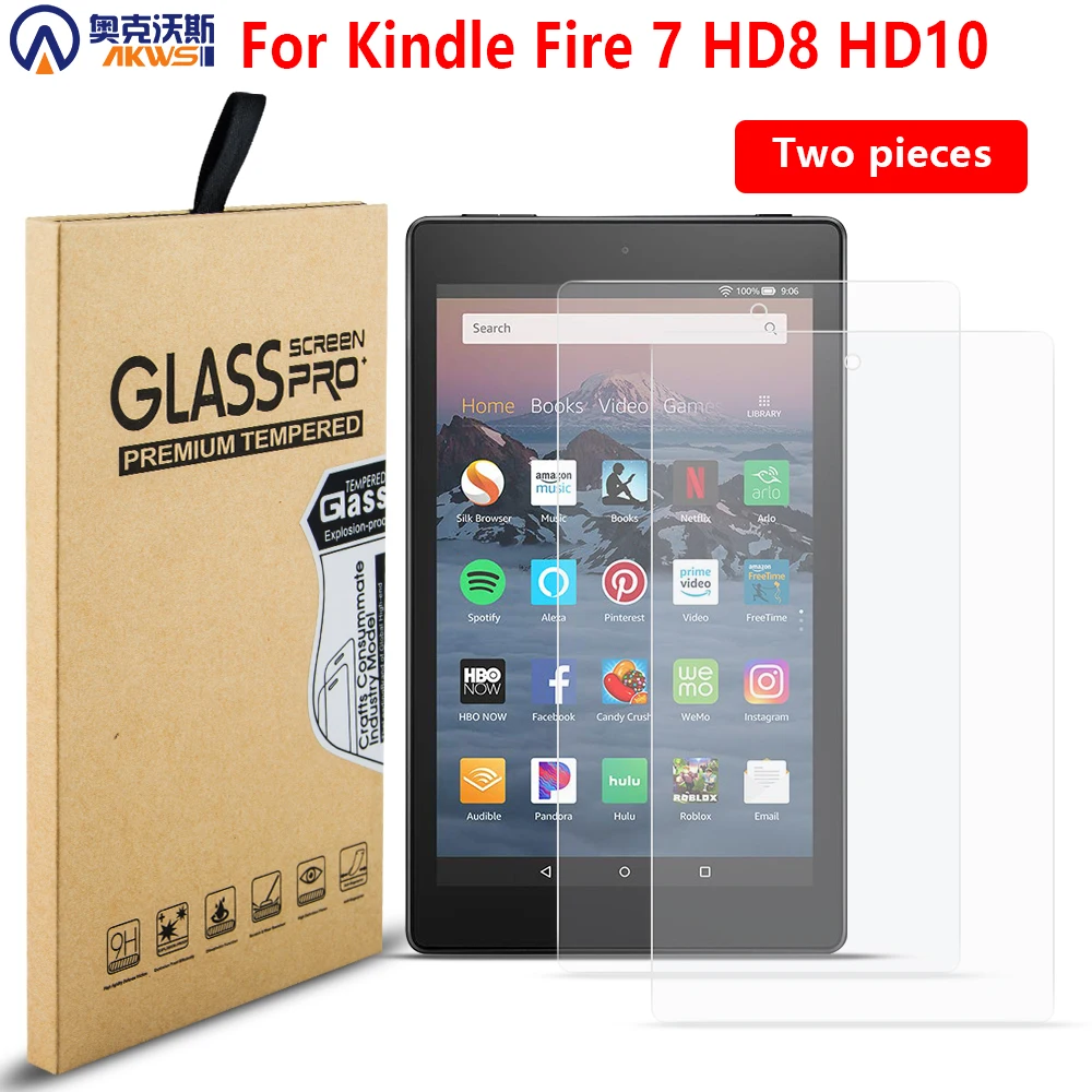 Закаленное стекло протектор экрана для amazon kindle fire 7 HD 8 HD10 устойчивый к царапинам защитный экран capa для kindle fire tablet