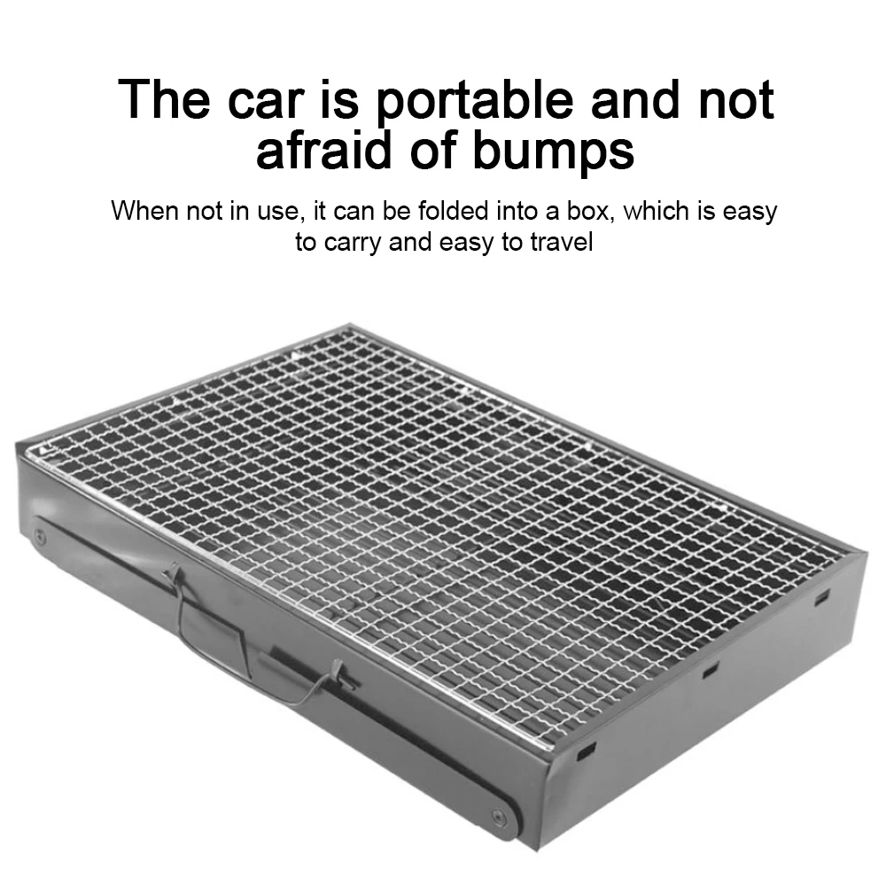 

Barbecue Charcoal Grill Folding Portable Backyard Patio BBQ Shish Kebab Meat Cooker Tool for Outdoor Camping Hiking Picnic