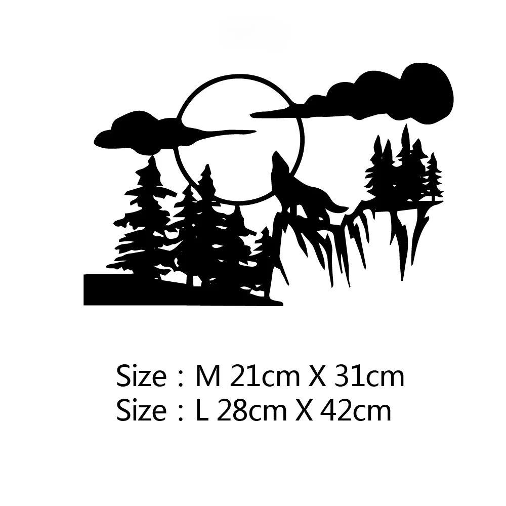 

Art Design Howling wolf Sticker Car Both Body Stickers Decal Car Wrap Vinyl Film Automobiles Products Car Accessories
