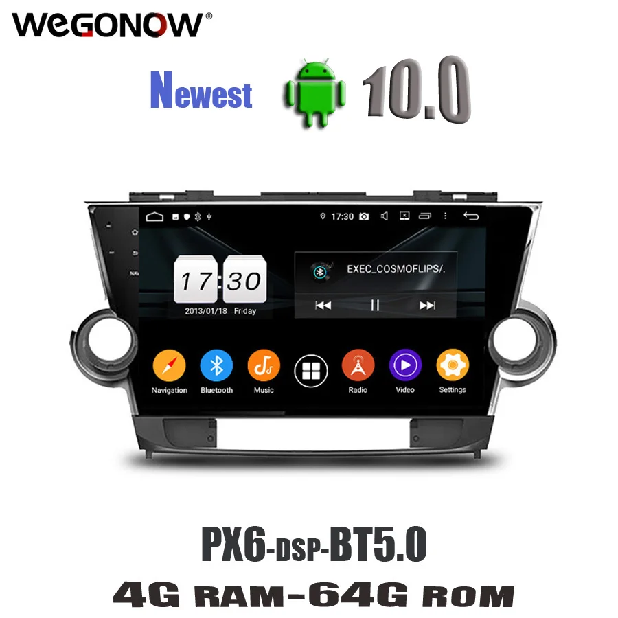 Автомобильный DVD-плеер PX6 Android 11 0 64 Гб ПЗУ 4 ГБ 8 ядер IPS Wi-Fi Bluetooth 5 RDS радио GPS карта