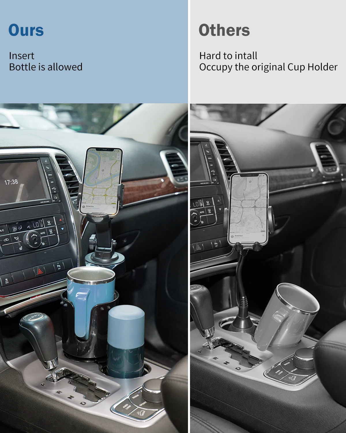 car cup holders upgraded universal drink holder expander adapter car seat adjustable with airbag anti shaking car accessories free global shipping